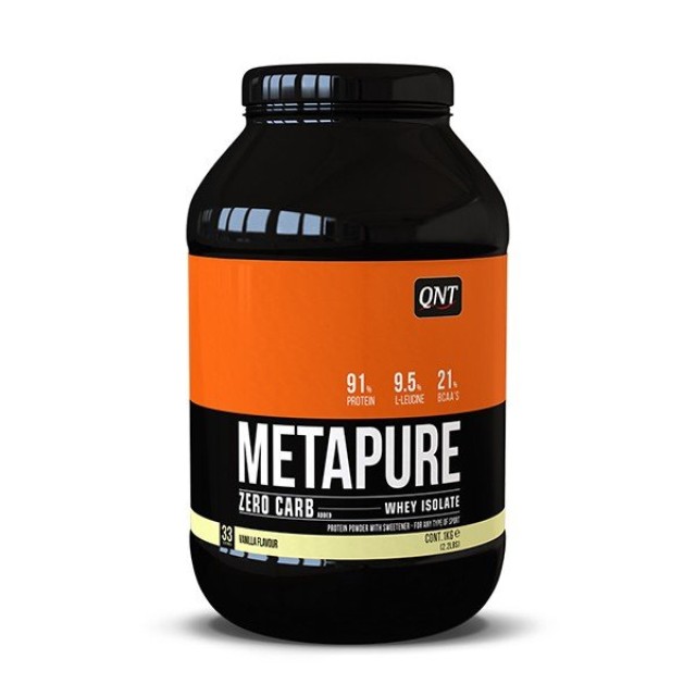 QNT Metapure Zero Carb Whey Isolate Protein Powder Vanilla 1kg