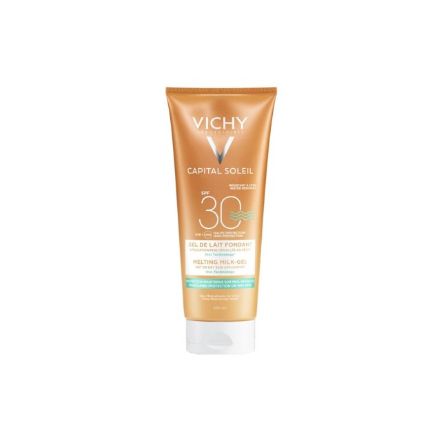 VICHY Ideal Soleil Έξτρα απαλό γαλάκτωμα-gel για νωπή ή στεγνή επιδερμίδα SPF30 200ml