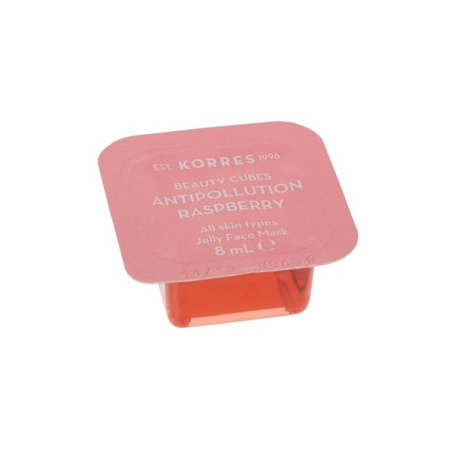 Korres Beauty Cubes Antipollution Raspberry Jelly Face Mask 8ml