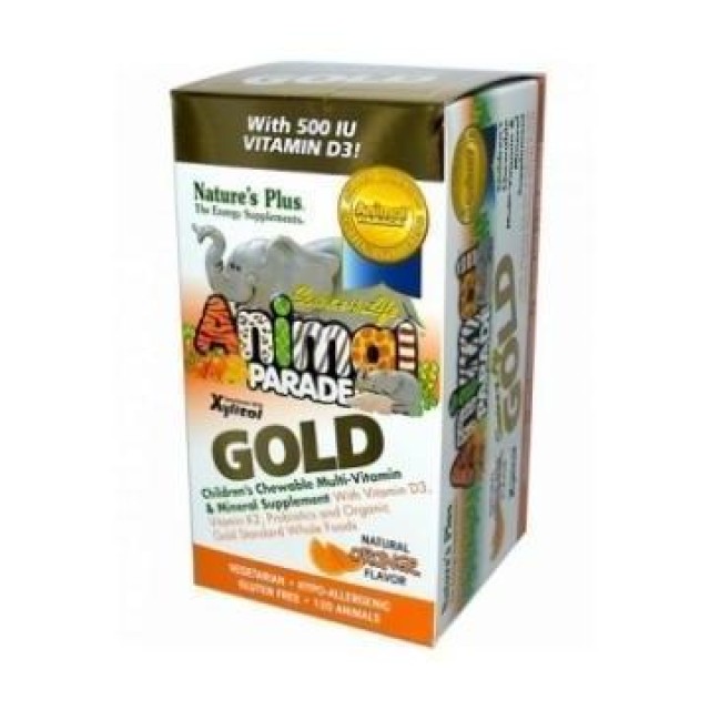 NATURE'S PLUS Animal Parade Gold Orange 60 Μασώμενες Ταμπλέτες