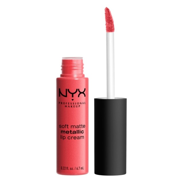 NYX PM Soft Matte Metallic Lip Cream Κραγιόν 7 Manila 26ml