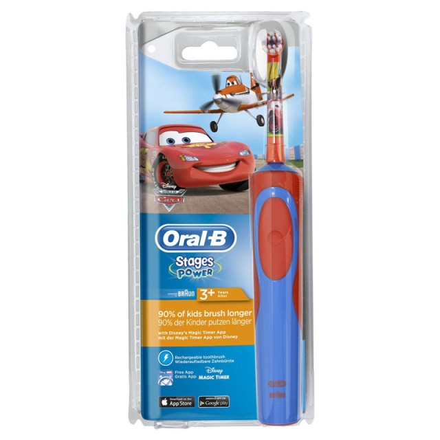 Oral-B Vitality Kids Stages Power Cars Ηλεκτρική Οδοντόβουρτσα για Αγόρια 3+ ετών, 1 τεμάχιο