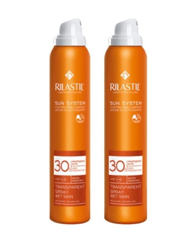 Rilastil Set Sun System Dry Touch SPF30 Αντηλιακό Σπρέι Σώματος 1+1 Δώρο 2x200ml