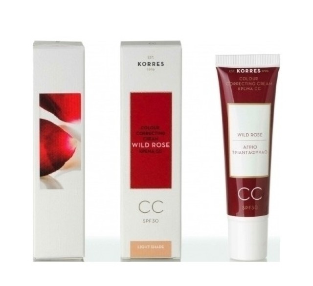 Korres Άγριο Τριαντάφυλλο CC Cream SPF 30 Light 30ml