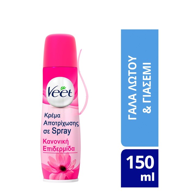 Veet Αποτριχωτική Κρέμα σε Μορφή Spray για Κανονική Επιδερμίδα 150ml