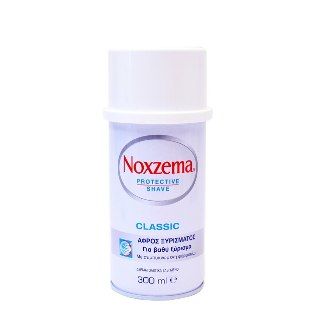 Noxzema Protective Shave Classic Αφρός Ξυρίσματος για Βαθύ Ξύρισμα 300ml