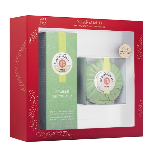 Roger & Gallet X-Mas Set Feuille De Figuier Eau Parfumee 100ml & ΔΩΡO Savon Parfume 100gr