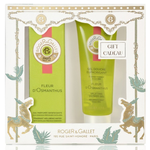 Roger & Gallet Set Fleur Eau Parfumee Bienfaisante D'Osmanthus 30ml + Δώρο Χαλαρωτικό Gel Ντους 50ml