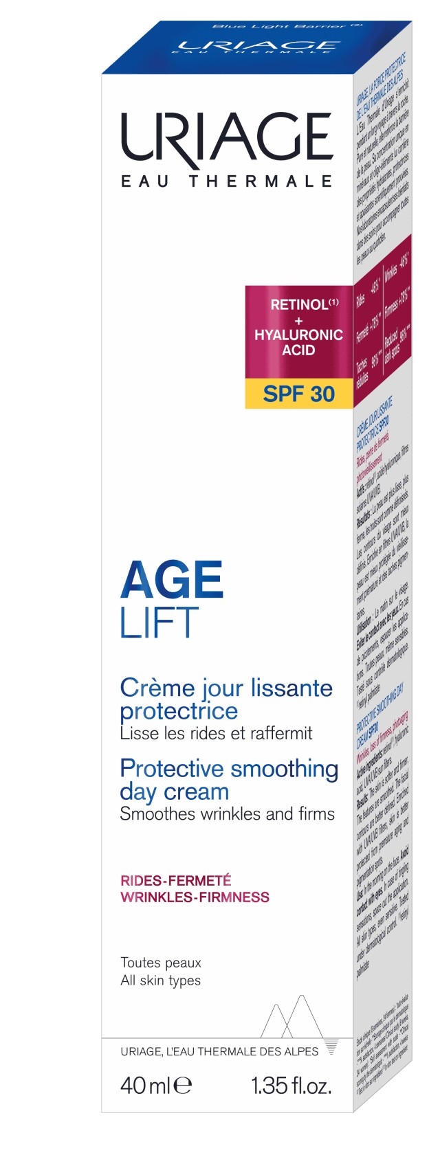 Uriage Age Lift Filler Protective Smoothing Day Cream Spf30 40ml