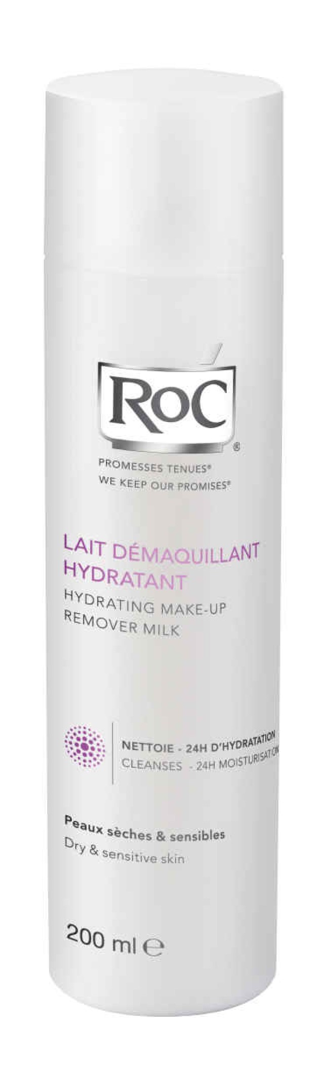 ROC LAIT DEMAQUILLANTE DRY 200ml