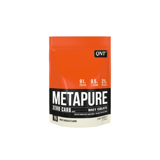 QNT Metapure Zero Carb Whey Isolate Protein Powder White Chocolate 480gr