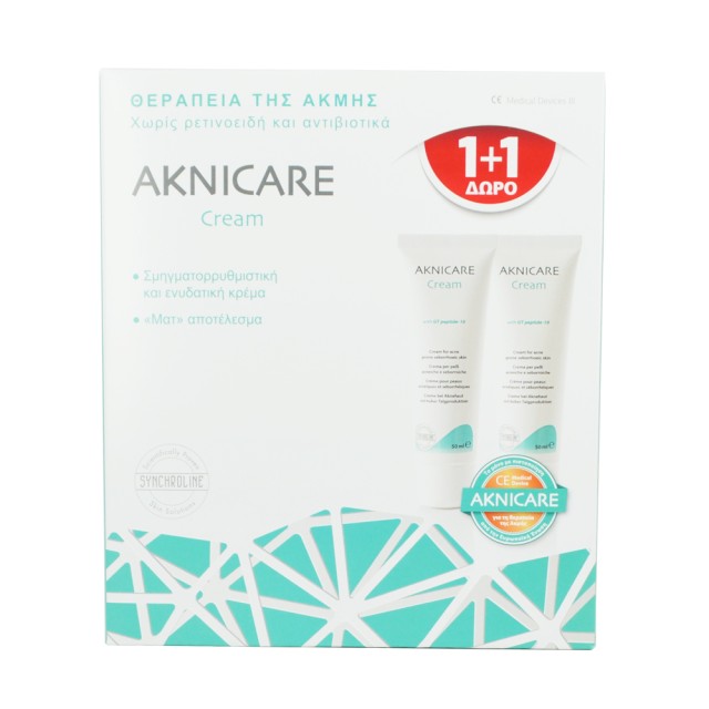 SYNCHROLINE AKNICARE CREAM 50ML 1+1 ΔΩΡΟ