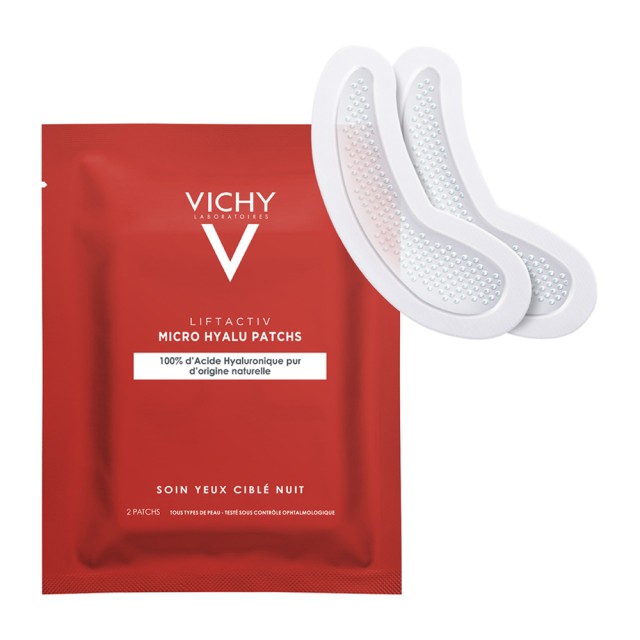 Vichy Liftactiv Micro Hyalu Patchs Ματιών με 100% Υδρολυμένο Υαλουρονικό Οξύ 2τμχ