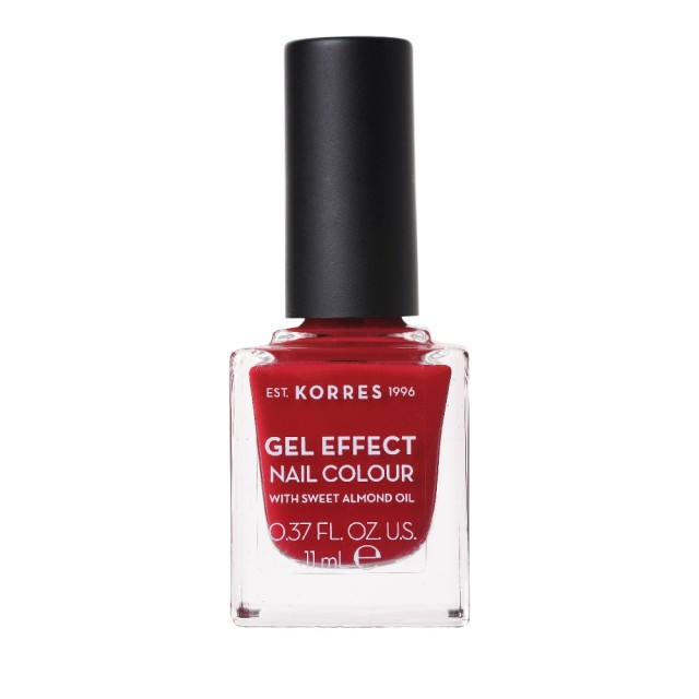 Korres Gel Effect Nail Colour No.56 Celebration Red Βερνίκι Νυχιών, 11ml