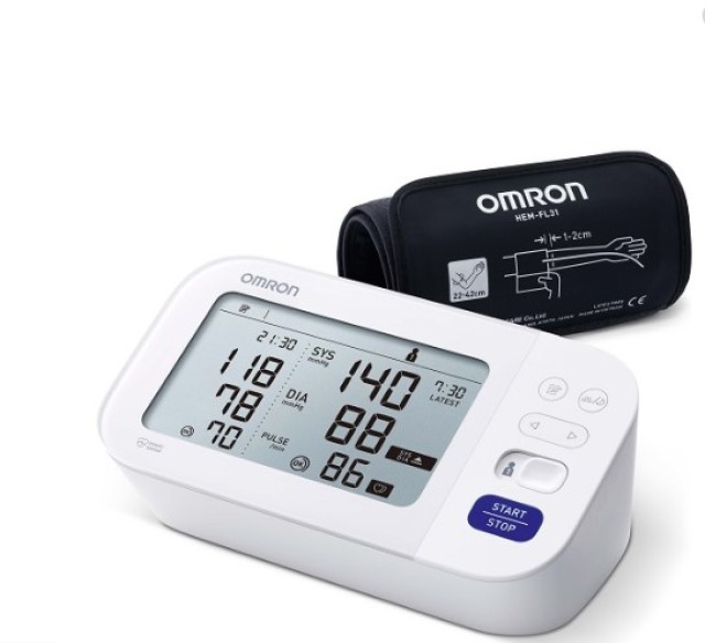 Omron M6 Comfort Intellisence Ψηφιακό Πιεσόμετρο Μπράτσου με Τεχνολογία Afib (7360-E) 1τμχ