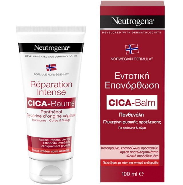 Neutrogena Cica Balm Εντατική Επανόρθωση Προσώπου & Σώματος 100ml