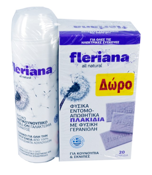 Power Health Fleriana Roll On 100ml & Δώρο Fleriana Πλακίδια, 20τεμ