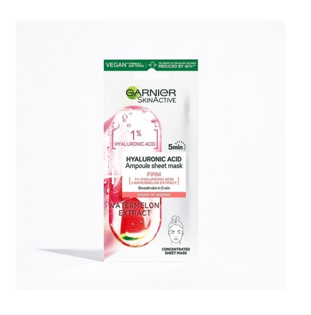 Garnier Skin Active Hyaluronic Acid Ampoule Sheet Mask Firm 15gr 1τμχ