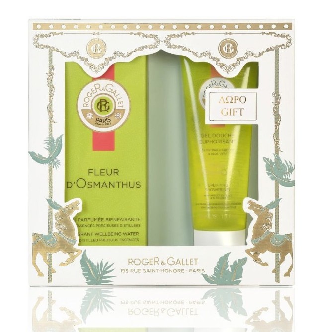 Roger & Gallet Set Fleur Eau Parfumee Bienfaisante D'Osmanthus 50ml + Δώρο Χαλαρωτικό Gel Ντους 50ml