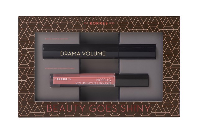 Korres Set Drama Volume Mascara & Korres Morello Voluminous Lipgloss