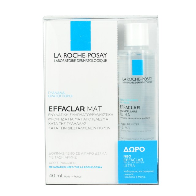 La Roche Posay Effaclar Mat 40ml + ΔΩΡΟ Effaclar Micellar Water 50ml