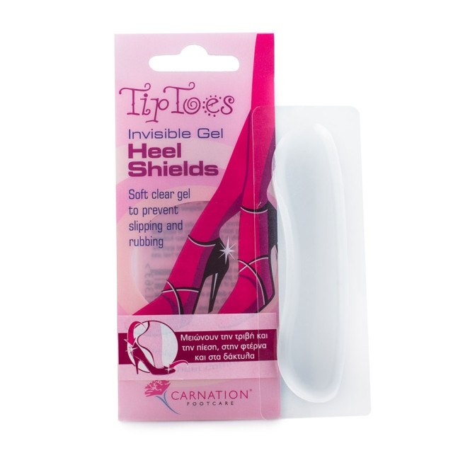 Vican Carnation Tip Toes Invisible Gel Heel Shields 2τμχ