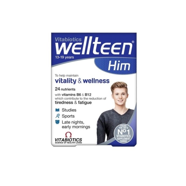 Vitabiotics Wellteen Him Πολυβιταμίνη για Εφήβους & Νέους Άντρες 30tabs