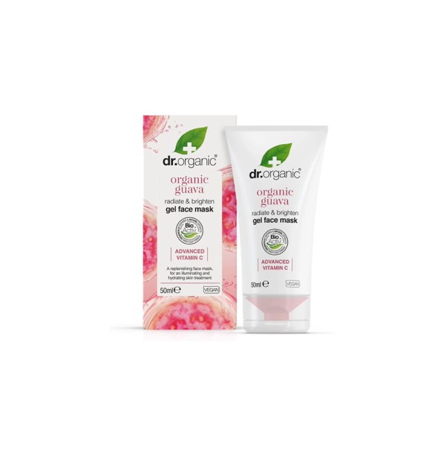 Dr.Organic Guava Gel Face Mask Μάσκα Προσώπου για Λάμψη & Θρέψη 50ml