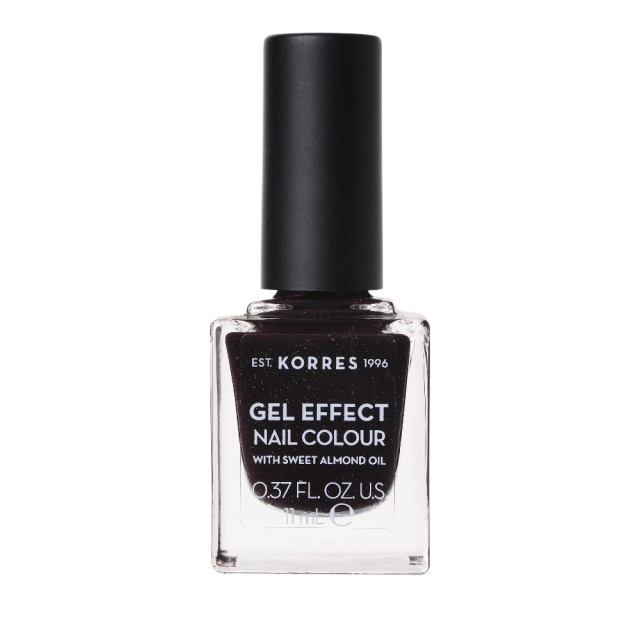 Korres Gel Effect Nail Colour No.77 Sequins Plum Βερνίκι Νυχιών, 11ml