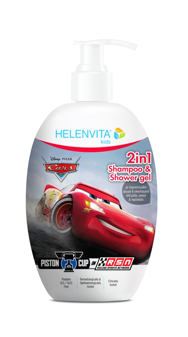 Helenvita Kids Cars 2 in 1 Shampoo & Shower Gel 500ml