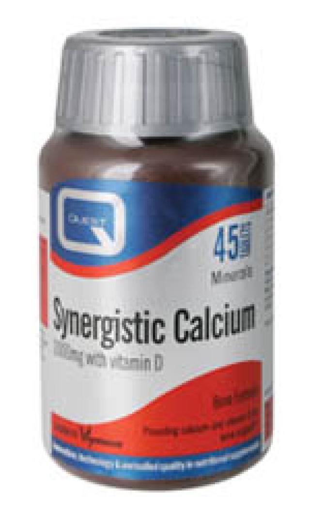 QUEST SYNERGISTIC CALCIUM 1000mg with vitamin D 45TABS