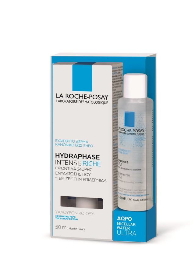 La Roche Posay Promo Hydraphase Intense Riche 50ml & Δώρο Micellaire Water Ultra 50ml