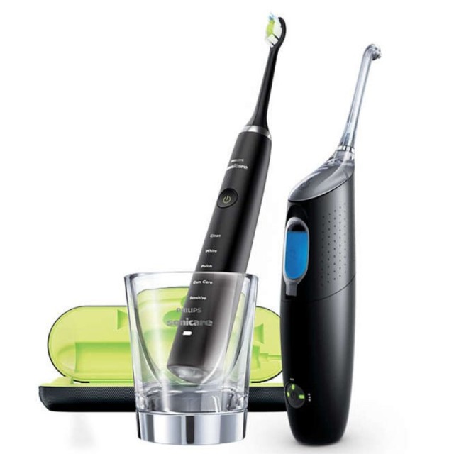 Philips Sonicare Set Diamand Clean Black & Sonicare Air Floss Ultra Black HX8491/03