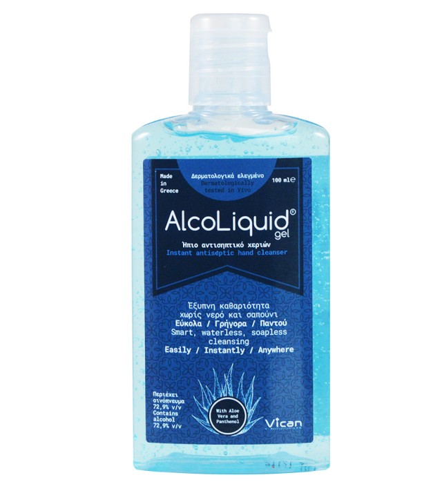 Vican AlcoLiquid Gel Αντισηπτικό Τζελ Χεριών 100ml