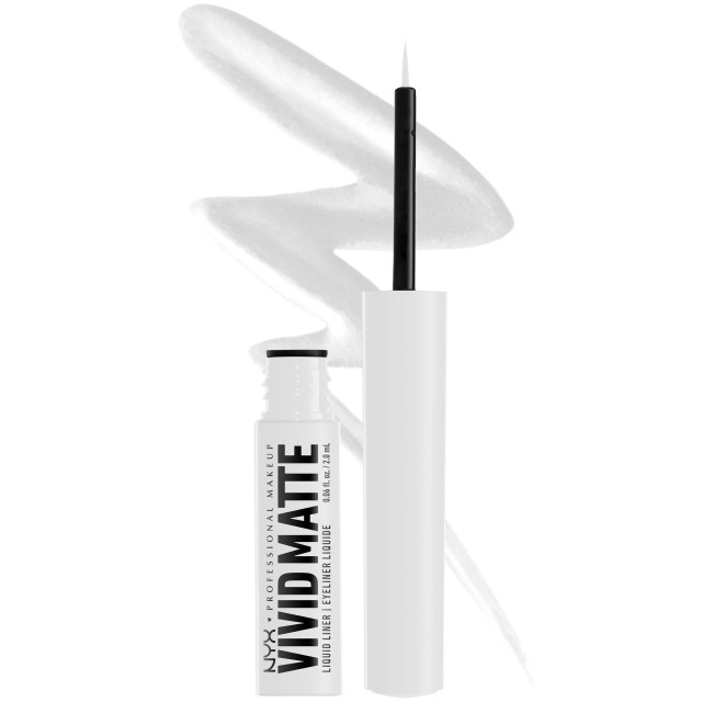 Nyx Professional Makeup Vivid Matte Liquid Eyeliner 02 White 2ml