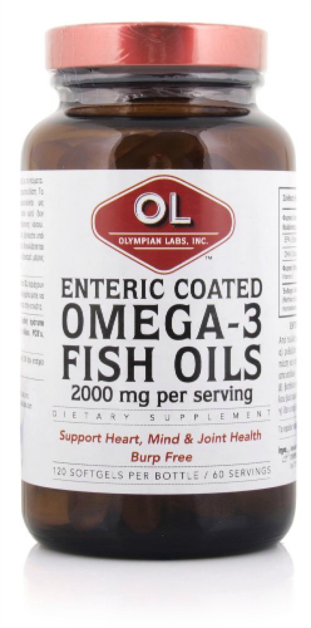 Inpa, Olympian Labs, Enteric Coated Omega 3, 120 softgels