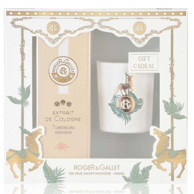 Roger & Gallet Set Extrait de Cologne Tubereuse Hedonie 100ml + Δώρο Αρωματικό Κερί