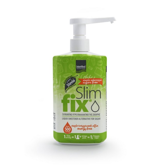 Intermed Slim Fix Stevia Υγρό Γλυκαντικό με Στέβια 500ml