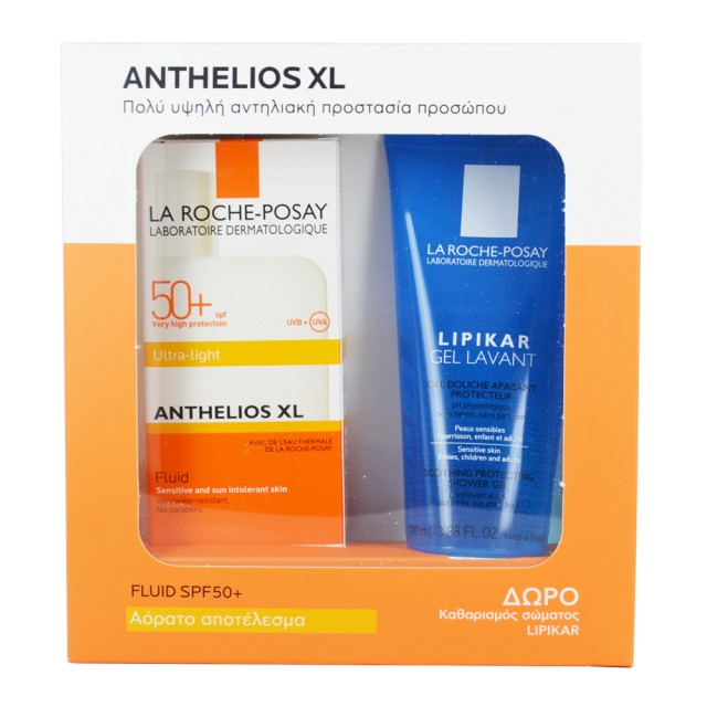 La Roche Posay Promo Pack Anthelios XL Fluid Ultra SPF50+ 50ml + ΔΩΡΟ Lipikar Gel Lavant 100ml