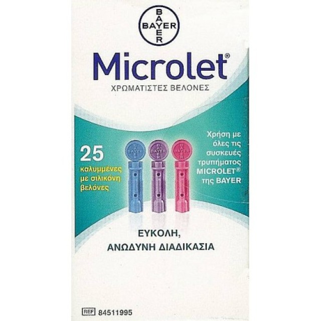 BAYER Microlet βελόνες σακχάρου 25 τεμ