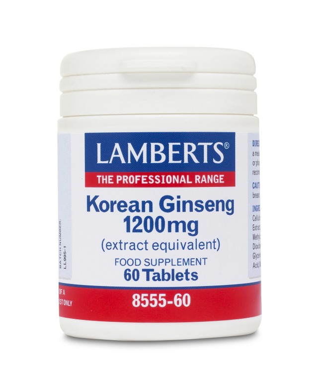 LAMBERTS KOREAN GINSENG 1200MG 60TABS