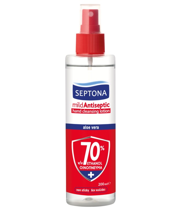 Septona Mild Antiseptic Αντισηπτική λοσιόν χεριών σε Σπρέι 200ml