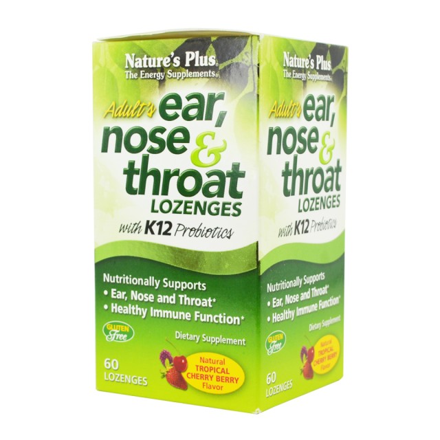 NATURE`S PLUS EAR NOSE & THROAT 60 Μασώμενα Δισκία