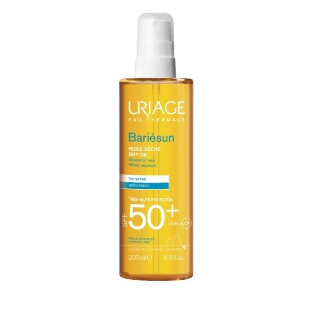 Uriage Bariesun Huile Dry Oil SPF50+ Αντιηλιακό Spray Xωρίς Άρωμα 200ml