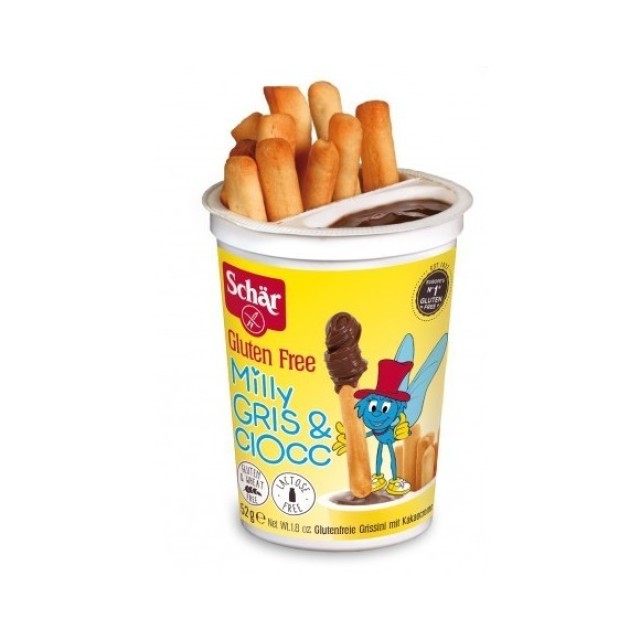 Schar Milly Gris & Ciocc Κριτσίνια με Πραλίνα 52gr