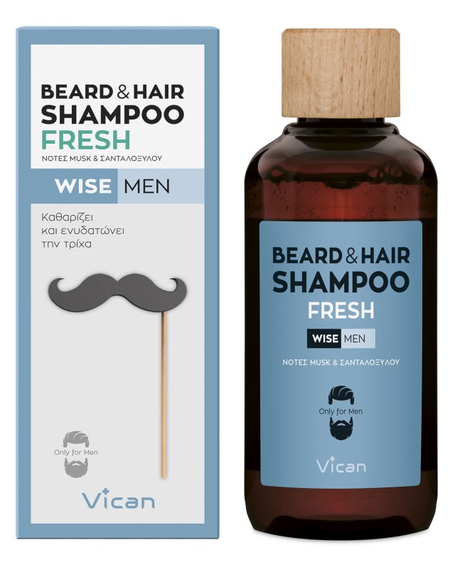 Vican Wise Men Beard & Hair Shampoo Fresh 200ml