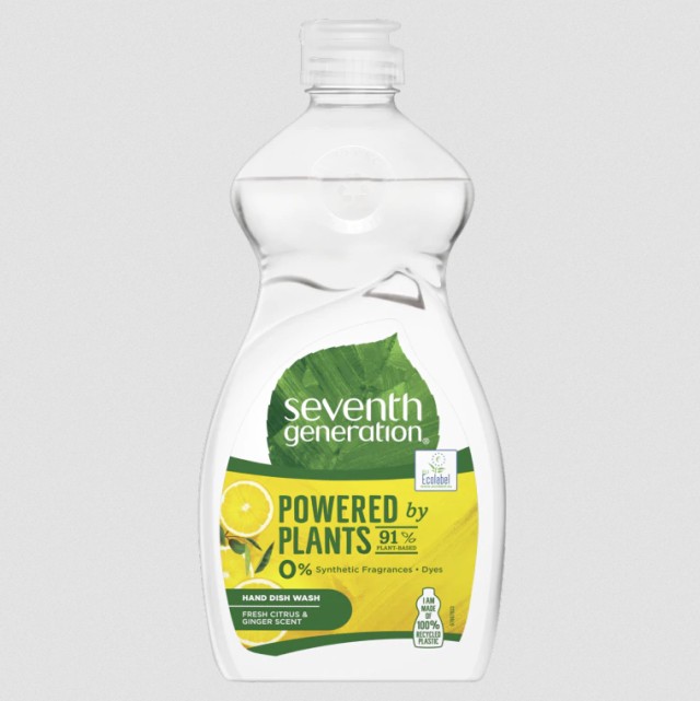 Seventh Generation Powered By Plants Υγρό Πιάτων με Λεμόνι και Ginger 500ml