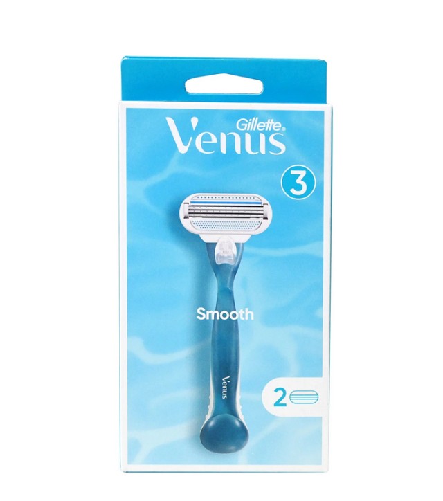 Gillette Venus Smooth Ξυριστική Μηχανή & 2 Ανταλλακτικές Κεφαλές