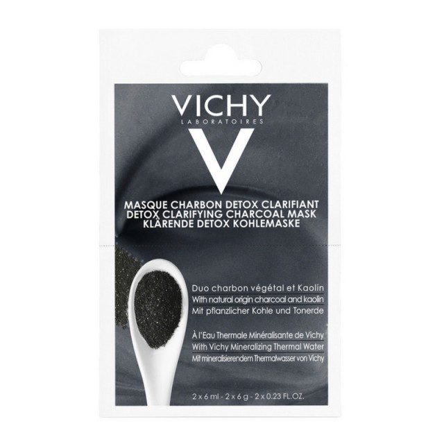 Vichy Detox Clarifying Charcoal Mask 2 X 6ml