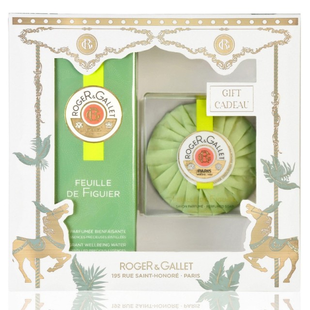 Roger & Gallet Set Feuille de Figuier Eau Parfumee Bienfaisante 100ml + Δώρο Αρωματικό Σαπούνι 100gr